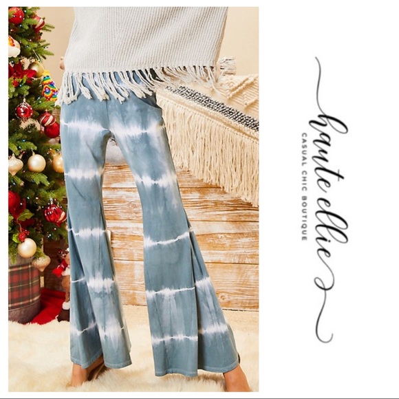 Roadside Wide Tie Dye Casual Chic Pants - Picture 6 of 10